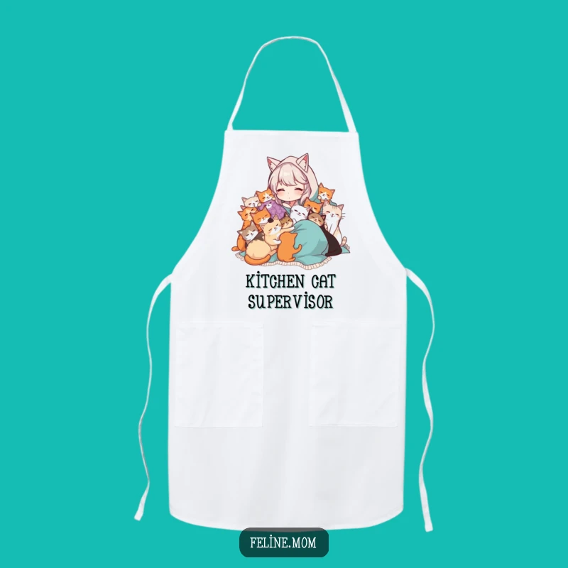 Funny Cat Lady Apron: Cozy Cat Cuddles, Purrfect Kitchen Accessory