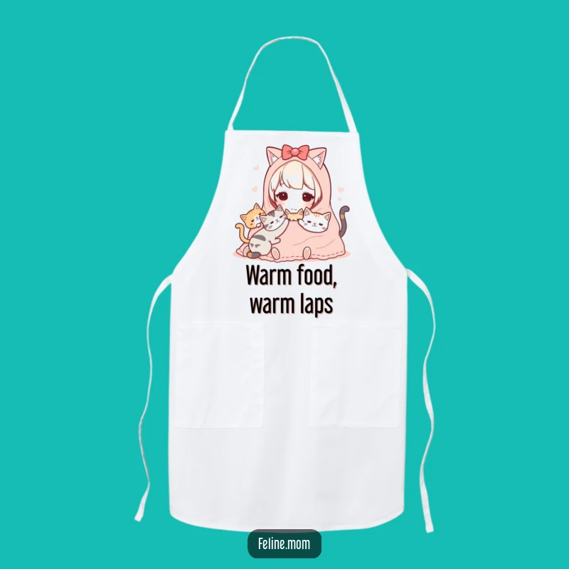 Funny Kawaii Cat Lady Apron: Cozy Cats Kitchen Style, Ideal Funny Gift