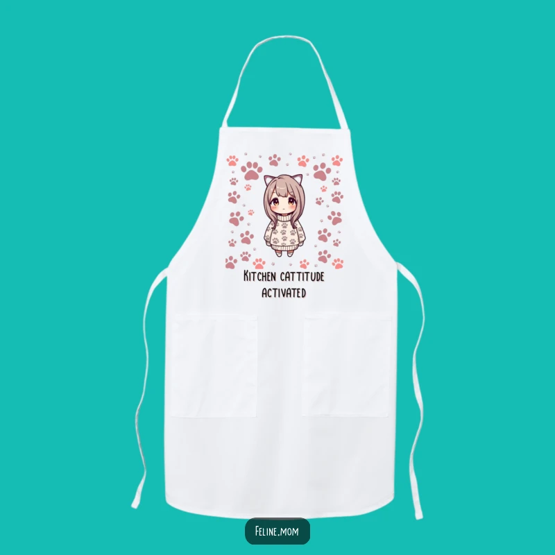Funny Cat Paw Sweater Apron - Kitchen Humor, Perfect Chef Gift
