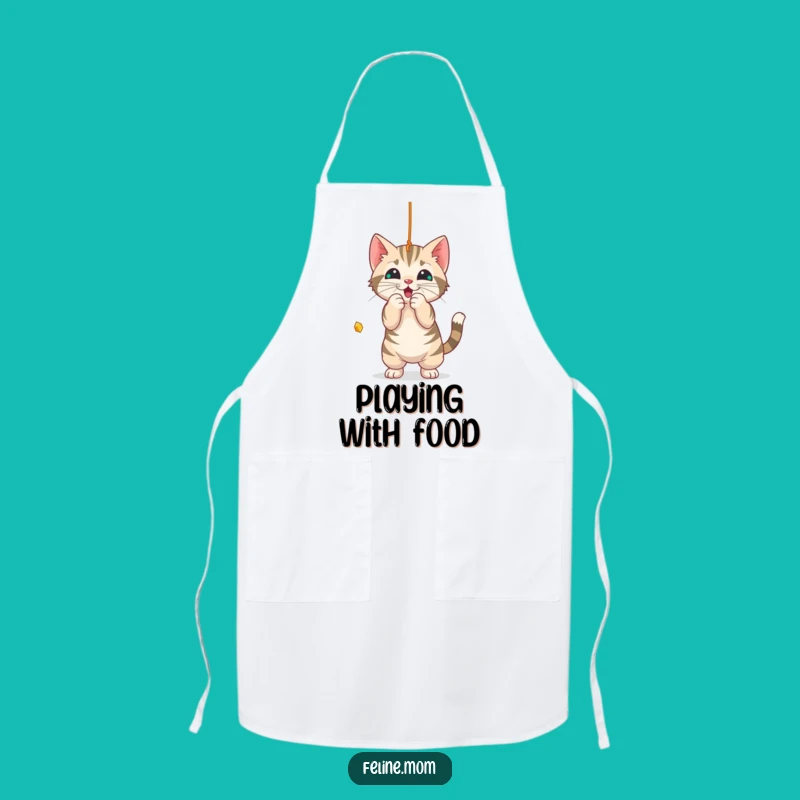 Funny Tabby Cat Apron: Play with Style in the Kitchen