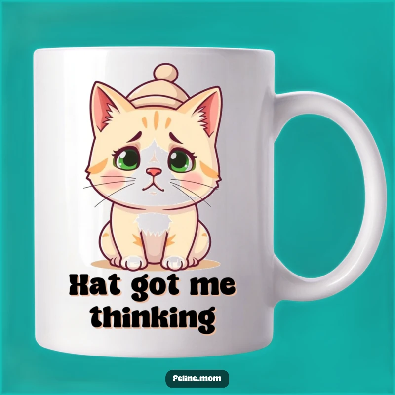 Funny Confused Cat Mug: Utterly Bewildered Style for Coffee Lovers