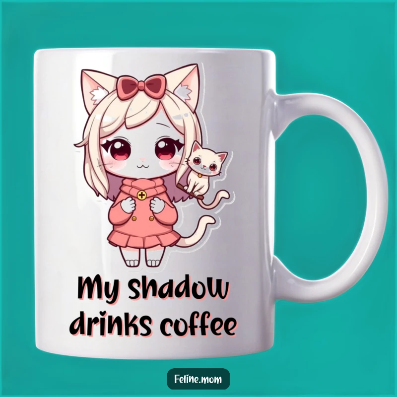 Funny Kawaii Cat Lady Mug: Cat Companion, Perfect Funny Gift for Cat Moms