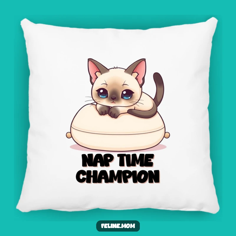 Funny Siamese Cat Pillow: Elegant Feline Comfort, Hilarious Decor Accent, Perfect Funny Gift