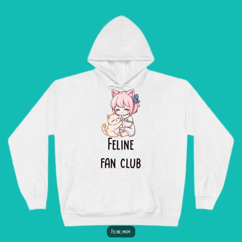 Cozy Funny Kawaii Cat Lady Hoodie: Embrace Warmth with Gentle Feline Affection