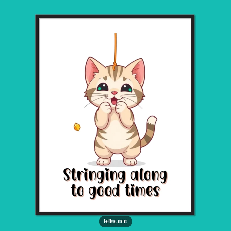 Free Printable Playful Cat Wall Art: Funny Downloadable Decor for Cat Lovers