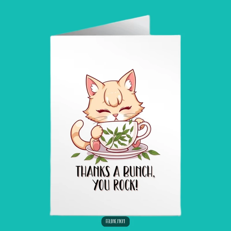 Free Printable Thank You Card: Cat Lady's Catnip Brew, Charming Downloadable Gift