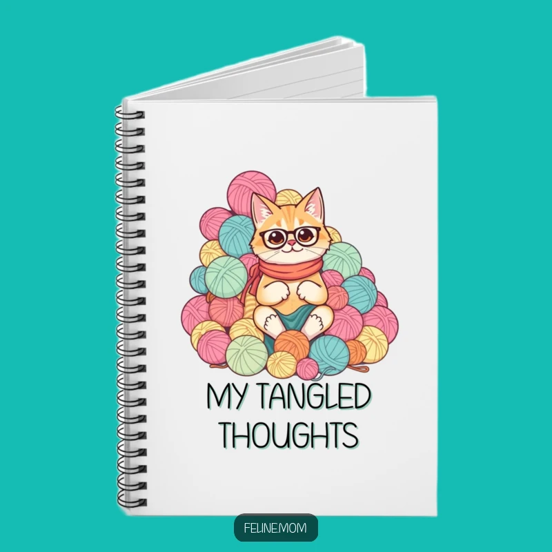 Funny Cat Lady Yarn Notebook for Crafty Notes & Ideas
