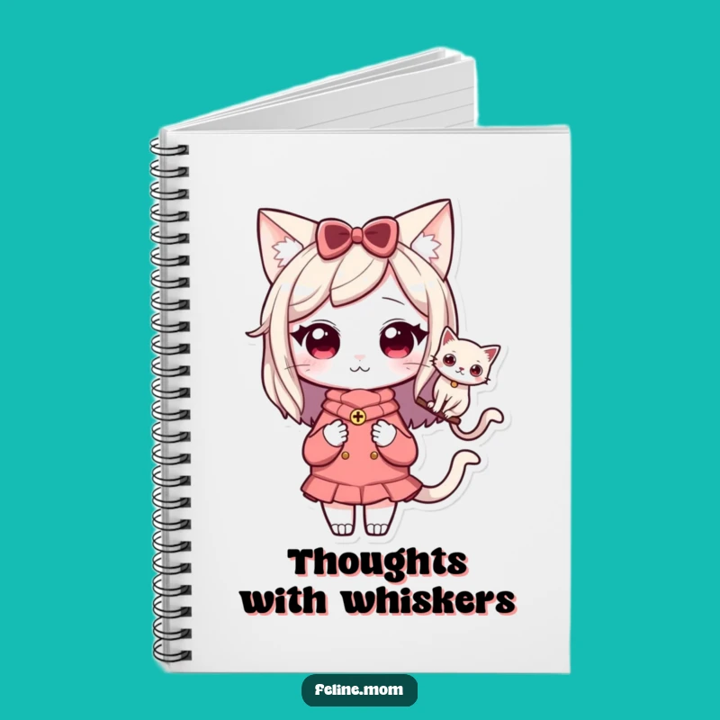Funny Kawaii Cat Lady Notebook: Cat Companion Notes, Great Funny Gift