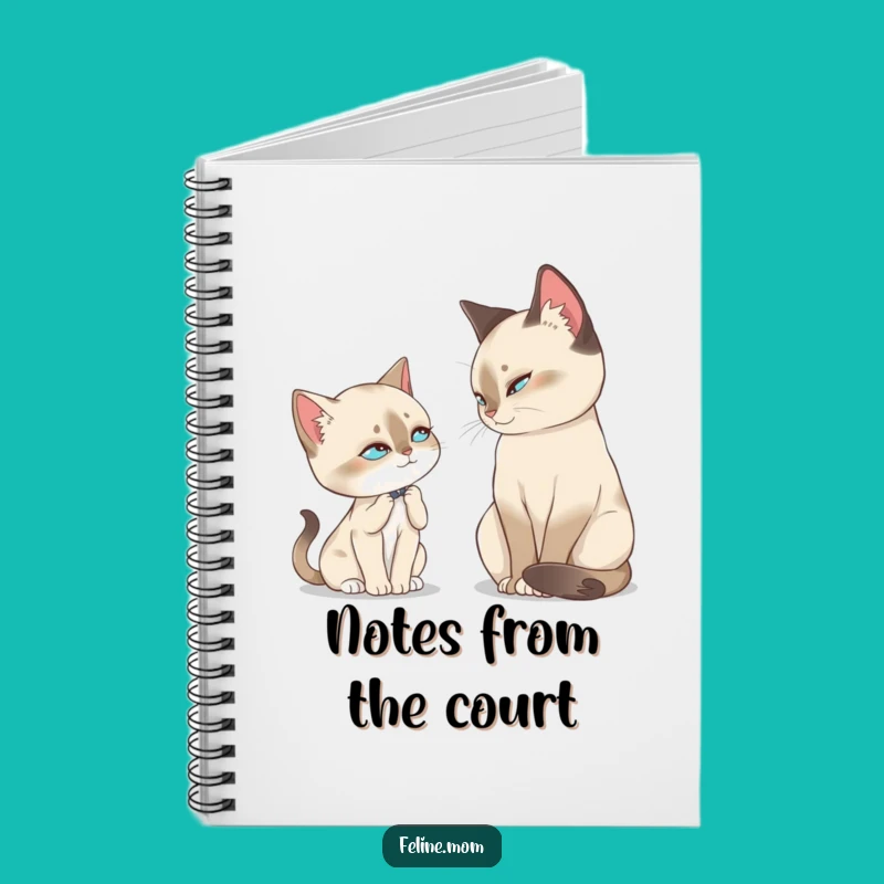 Funny Siamese Slow Blink Notebook: Regal Feline Journal for Creative Cat Lovers