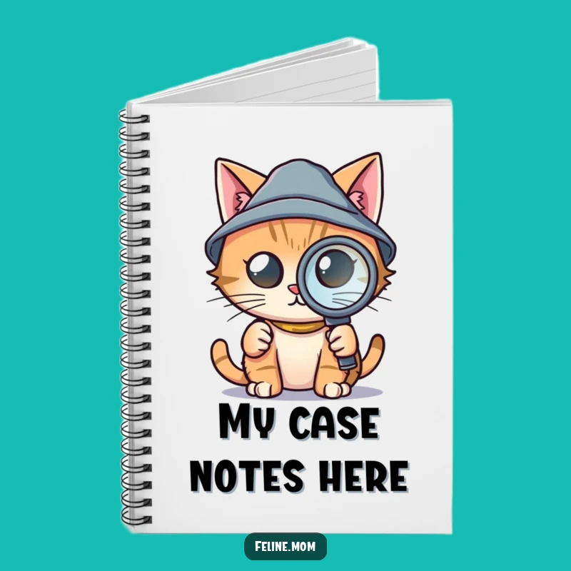 Funny Detective Cat Notebook - Tiny Hat Sleuth Journal, Ideal Funny Gift!