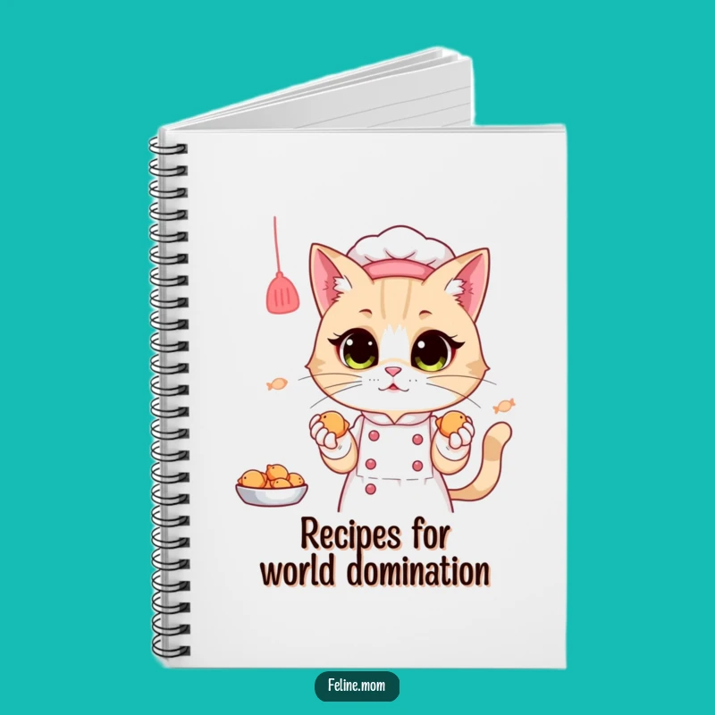 Funny Cat Lady Chef Notebook: Jot Down Ideas, Hilarious Cat Lover Funny Gift!