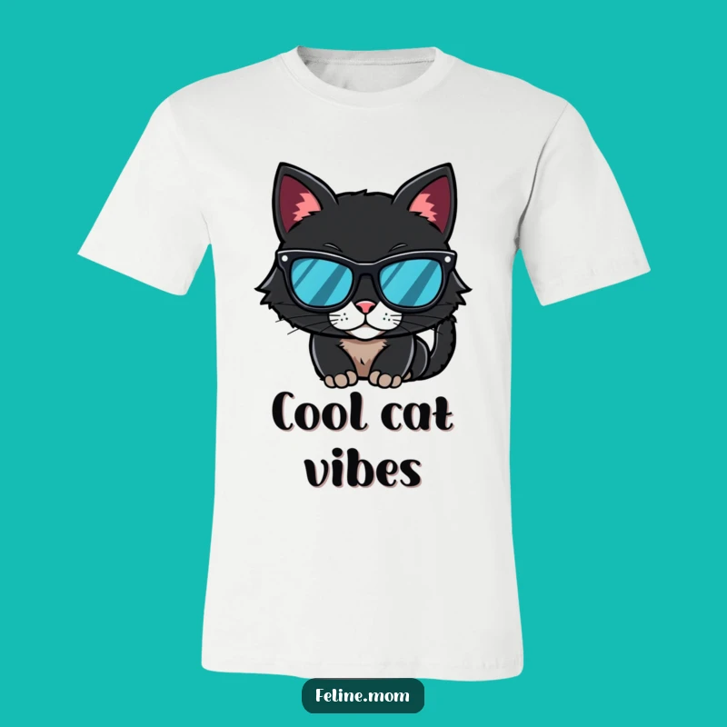 Funny Black Cat Sunglasses T-Shirt - Mysterious Coolness, The Ultimate Funny Gift