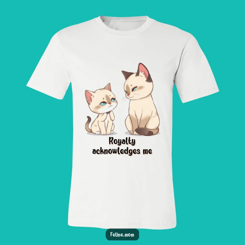 Funny Siamese Slow Blink T-Shirt: Regal Feline Gift for Cat Lovers Everywhere