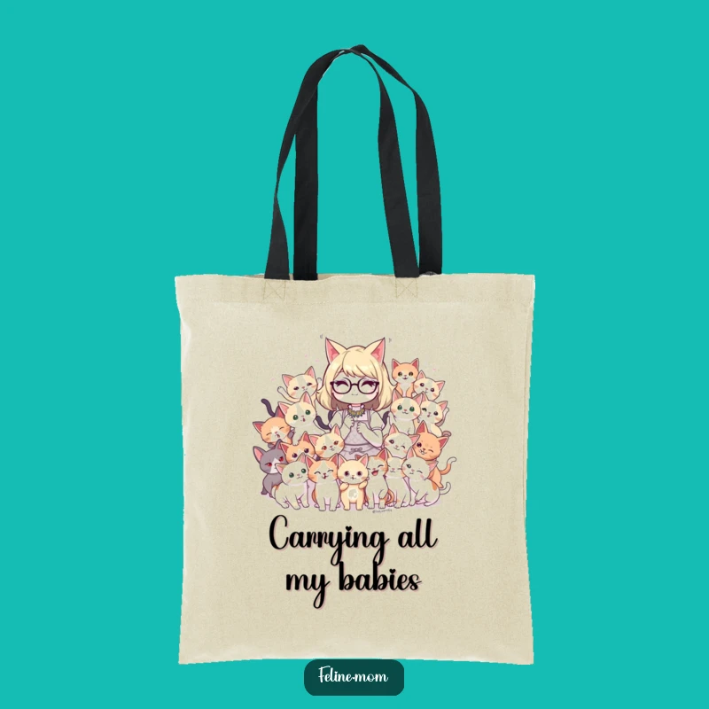 Carry Your Cat Crew: Funny Cat Lady Kitten Tote Bag