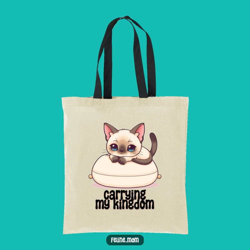 Funny Siamese Cat Tote Bag: Elegant Style Meets Humorous Charm, Great Funny Gift
