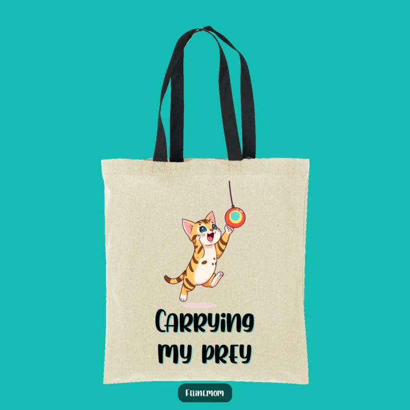 Funny Bengal Cat Toy Leap Tote Bag - Carry Your Playfulness