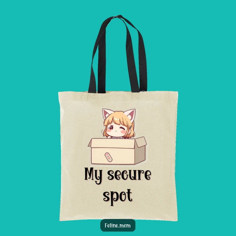 Funny Cat Woman Box Tote Bag - Carry Your Comfort with Humor!