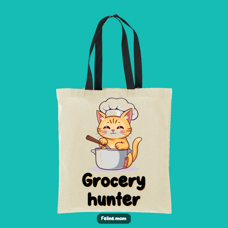 Funny Ginger Chef Cat Tote Bag - Carry Your Ingredients with Culinary Humor