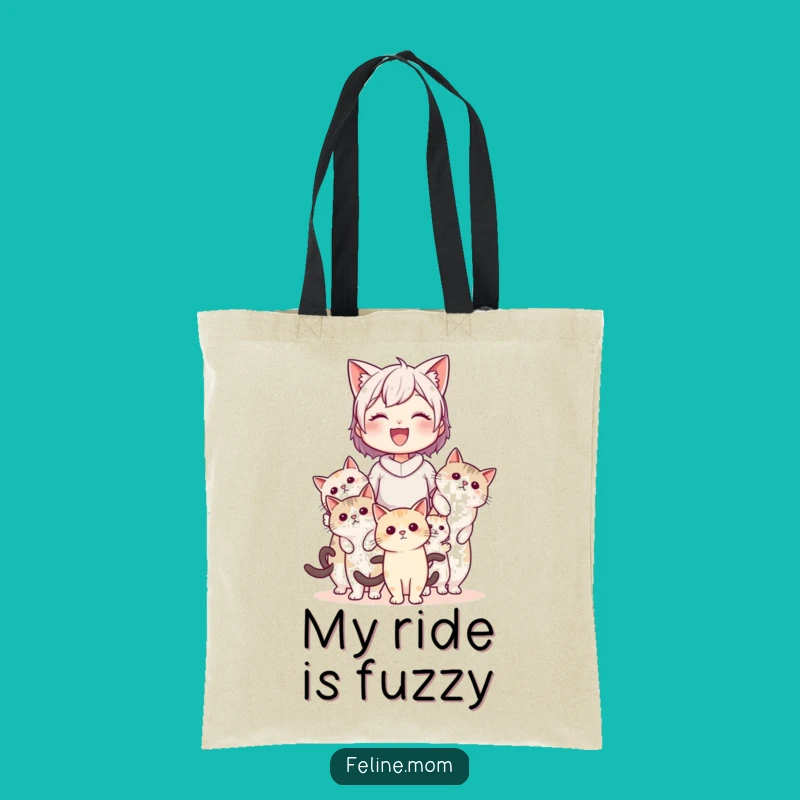 Carried in Style: Funny Cat Lady Cat Carrier Tote Bag